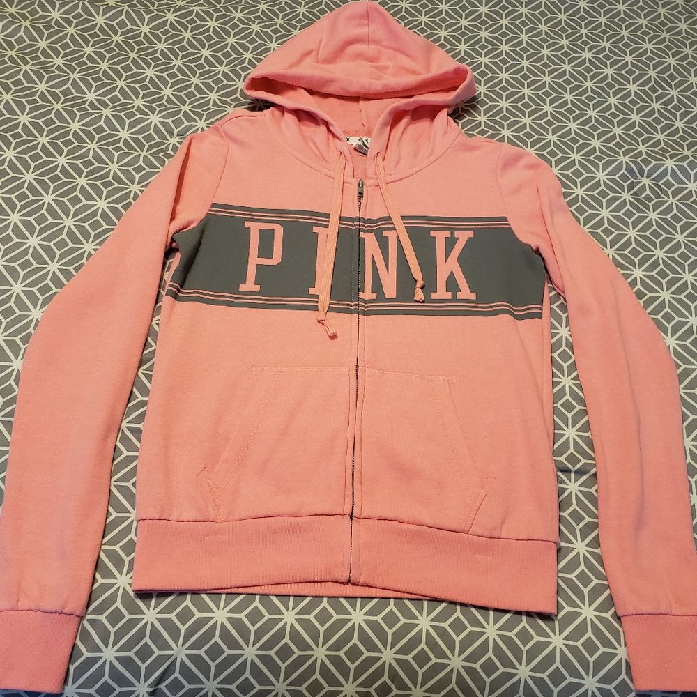Victoria's Secret PINK Zip-Up Hoodie Size Small